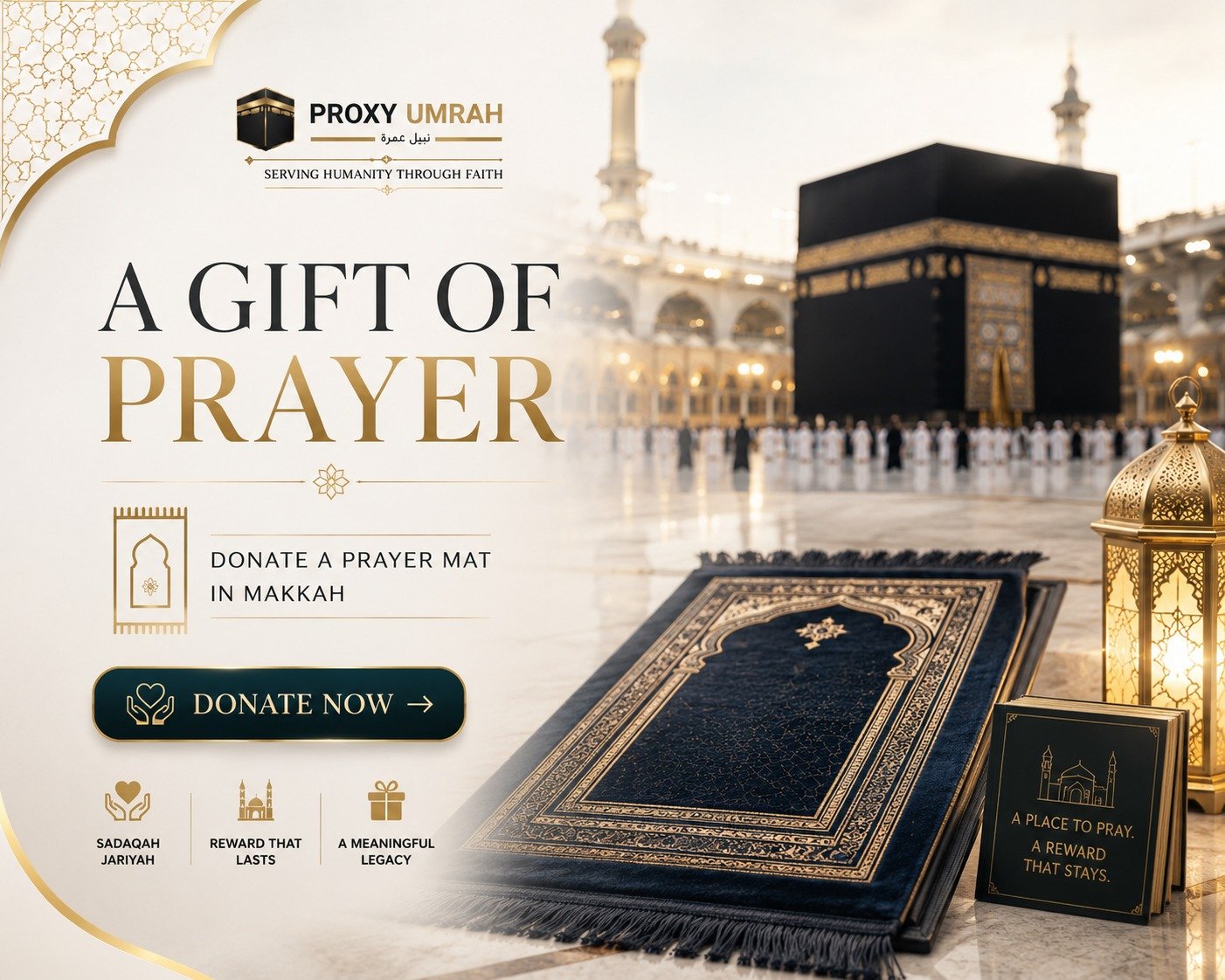 Sponsor Prayer Mats for pilgrims